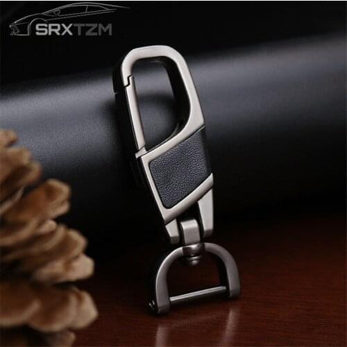 SRXTZM Car Key Holder Key Chain Hand Woven Horseshoe Buckle Keychain Car Keyring Gift Creative Auto Accessories Universal 1pcs