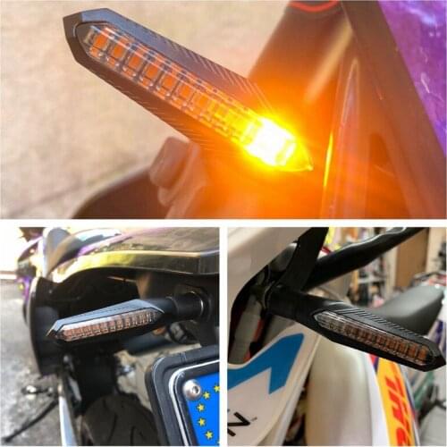 4pcs/set Motorcycle Led Turn Signal Lights Sequential Water Flowing Blinker Flasher Lamp Indicators For Motorbike Indicator