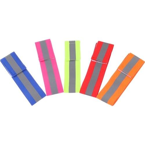 Reflective Bands Elasticated Armband Wristband Ankle Leg Straps Safety Reflector Tape Straps for Night Jogging Walking Biking