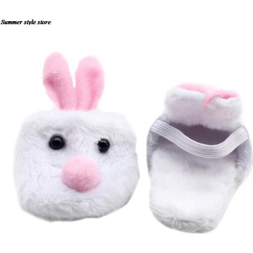 New Lovely Plush Rabbit Slipper Shoes For 18 Inch Our Generation Girl Doll
