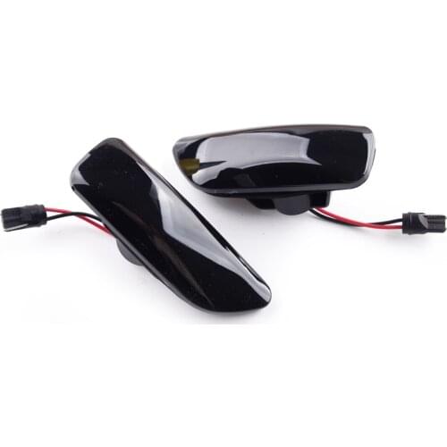 1 Pair Dynamic LED Side Marker Fender Blinker Turn Signal Light Lamp Indicator Fit for Volvo S80 S60 V70 XC70 XC90 MK1 2003-2006