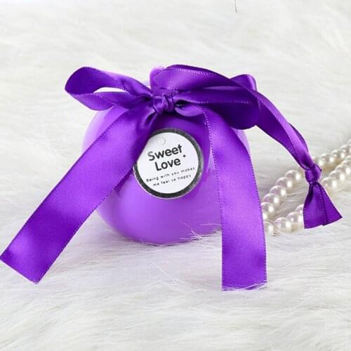 5/10pcs 7cm Plastic Ball Candy Box Chocolate Packaging Gift Boxes Baby Shower Sweet Love Wedding Birthday Party Supplies