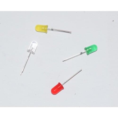 30pcs F5 LED light 7 color rc car robot ship four six axis aircraft diy toys parts model accessories baby toy for children