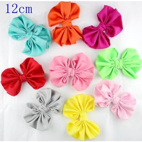 Free Shipping Cloth Fabric Bows U Pick Color Wedding Appliques Crafts DIY Kids accessories