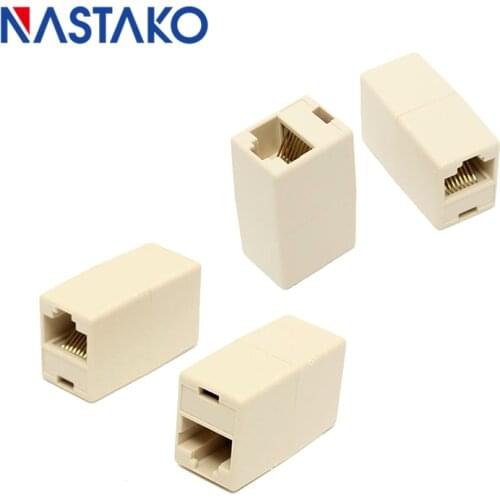 Cat5 RJ45 Connector Coupler RJ45 Extension Coupler Cat5 Ethernet Cable Network LAN Adapter Plugs