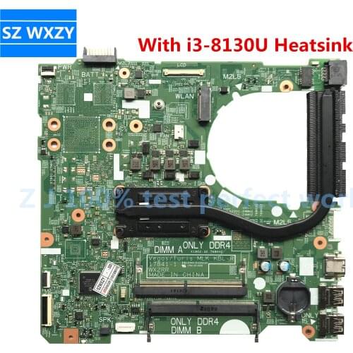 For Dell Inspiron 3576 3578 Laptop Motherboard CN-00NCNG 00NCNG 0NCNG With i3-8130U CPU DDR4 17841-1 100% Tested Fast Ship