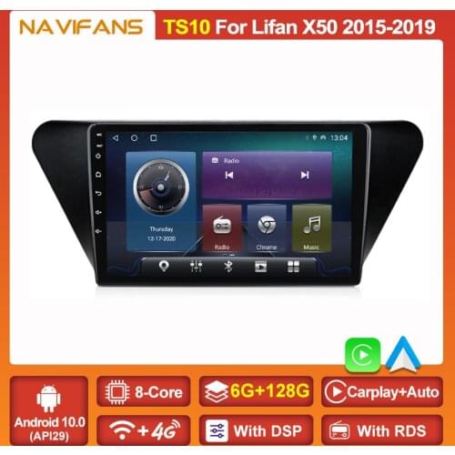 6G+128G Android 11 Head Unit For LIFAN X50 2015 2016 - 2019 GPS Car Multimedia Radio Player WIFI Carplay SWC Auto Audio 2din DVD