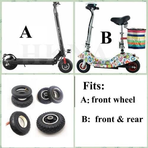 Electric Scooter 200x50 Tire Wheel Accessories 8-inch 8x2 Solid Tire, Pneumatic Inner Tube Outer Tyre, Front and Rear Wheels