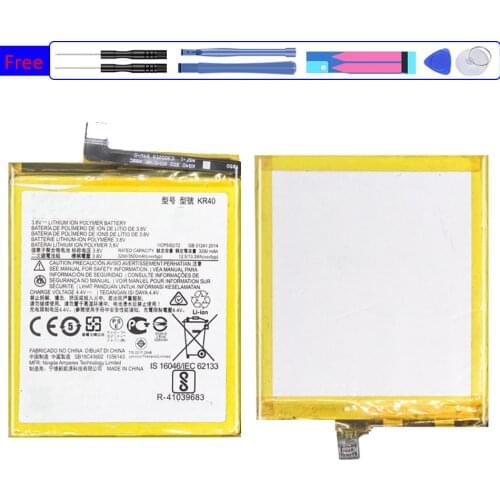 KR40 Battery 3500mAh For Motorola Moto One Action XT2013-1 / One Vision XT1970-1 Mobile Phone Bateria