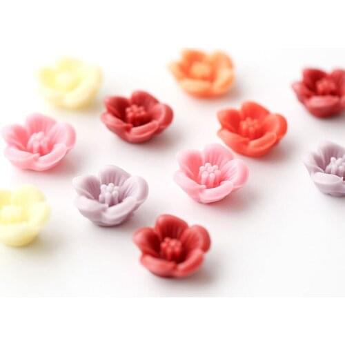 Small cherry gypsum clay mold Car perfume gypsum mold Flower Silicone molds