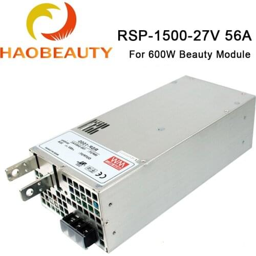MEANWELL Laser Power Supply RSP-1500-27 27V 56A 1500W For 600W Beauty Module
