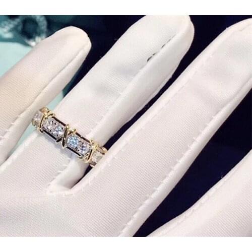 Fashion famous brand jewelry mix gold color cross finger ring letter X ring 925 sterling silver jewelry women accessories