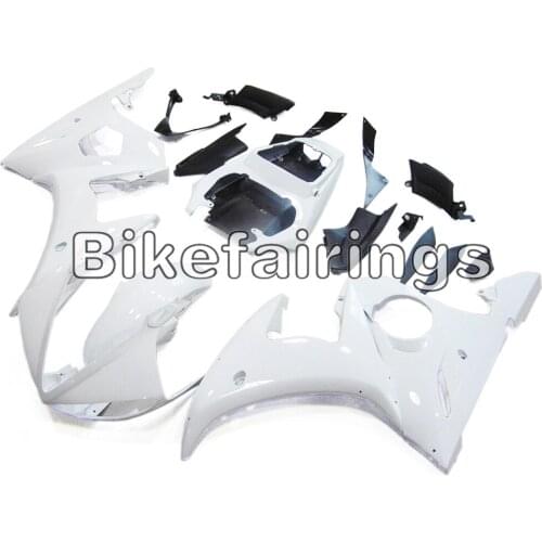 Motorcycle ABS Injection Plastic Covers For Yamaha YZF-600 R6 2003 2004 2005 R6 03 04 05 Complete White Cowlings