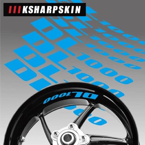 Motorcycle Styling Wheel Tire logo creative rim inner side decals Decorative sticker For suzuki dl1000 v strom DL1000