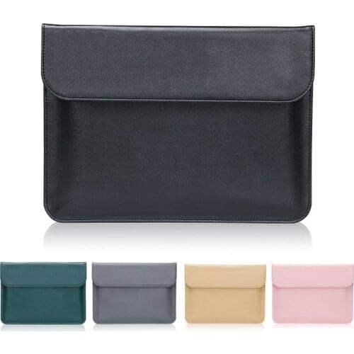 Newest PU Laptop Sleeve Case Bag for Macbook Air Pro Retina 12 13 15 Inch Notebook Bag Cover For Macbook Air 13 Power Bank Bag