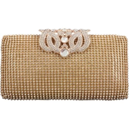 Dazzling Rhinestone Encrusted Evening bag Clutch Purse Party Bridal Prom