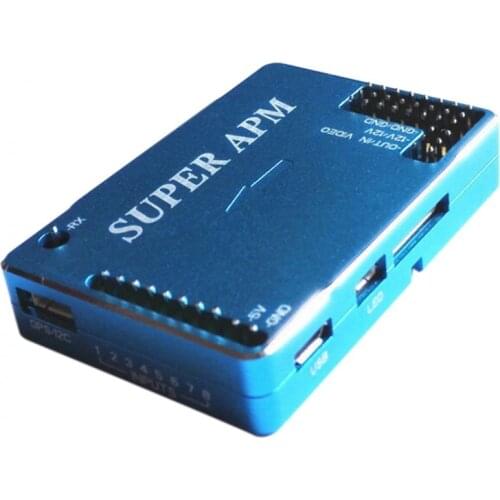 Super APM Flight Control with Aluminum Case Integrated OSD 433Mhz 3DR Tx with Power Module LED Indicator for FPV Multicopter