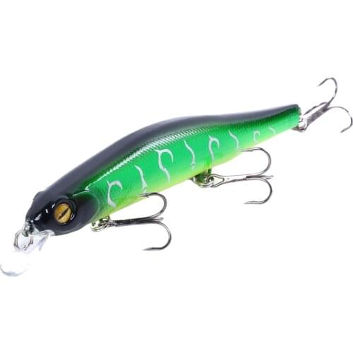 17.5g Fishing Lure Minnow Crankbait Plastic Hard Bait with 3 Treble Hooks