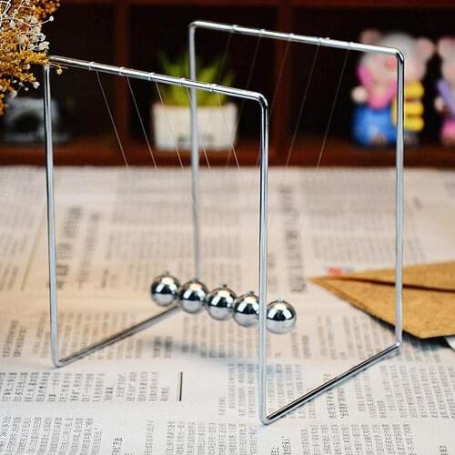 Newton Physics Science Pendulum Balls Metal Ball Decoration Metal Stents For Desk Ornaments Bumper Ball Pool Balls
