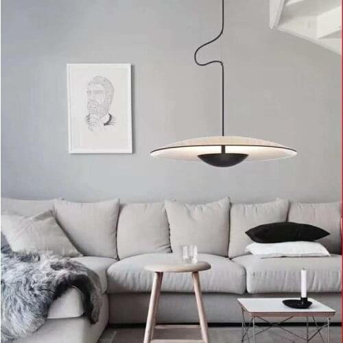 Nordic modern minimalist style Spanish UFO chandelier living room dining room bedside bar bedroom LED chandelier AC220V