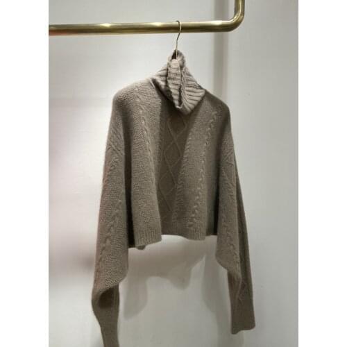 New ladies fashion 2021 long sleeve sexy casual solid color raccoon velvet turtleneck sweater 1116