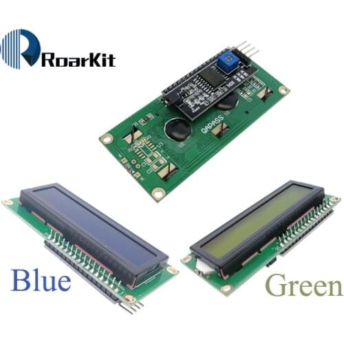 1PCS LCD module Blue screen PCF8574 IIC/I2C 1602 LCD Yellow-Green screen for Arduino UNO r3 mega2560 DIY KIT