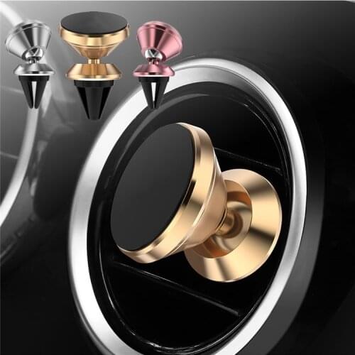 1PCs 360 Rotation Air Vent Car Phone Holder for Xiaomi Mi 9 Redmi Note 7 Magnetic Phone Holder for Mobile Phone for Huawei P20