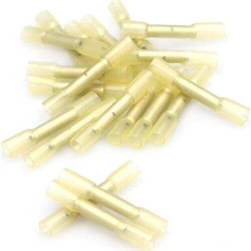 10Pcs Waterproof Heat Shrink Butt Connectors Electrical Wire Splice Cable Crimp Terminals Connectors AWG 26-22