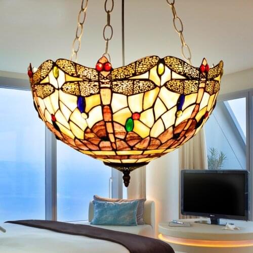 40CM European pastoral village retro light shell Pendant Lights bedroom study living room restaurant lights Pendant lamp DF46