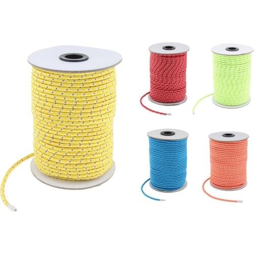 50M 5mm Reflective Guy Line Cord Outdoor Camping Canopy Tent Rope