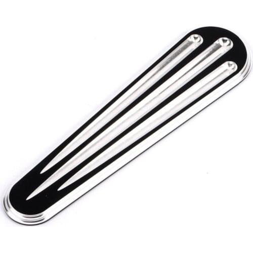 Motorcycle Accessories Cut Black/Chrome Fuel Tank Dash Insert Cover for Harley Touring Road Glide FLTR 2008-2017