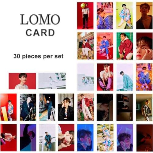 30Pcs/Set KPOP EXO BAEKHYUN SOLO Album Self Made Paper Card Photo Card Poster HD Photocard Fans Gift Collection LOMO Cards
