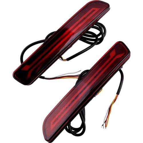 Beler 12V LED Rear Bumper Reflector Tail Fog Light Brake Lamp Fit For Suzuki SX4 2007 2008 2009 2010 2011 2012 2013 2014-2017