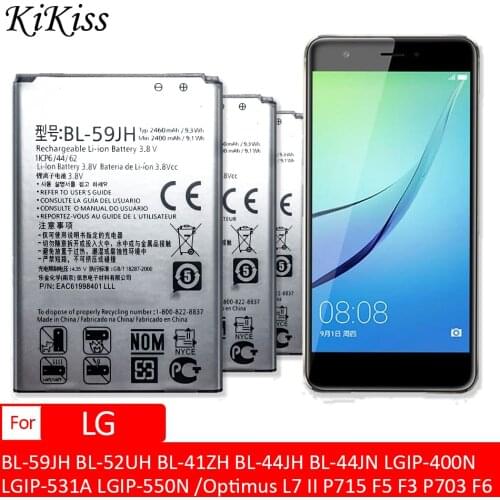 BL-59JH BL-52UH BL-41ZH BL-44JH BL-44JN LGIP-400N LGIP-430N LGIP-531A LGIP-550N Battery For LG Optimus L7 II P715 F5 F3 P703 F6