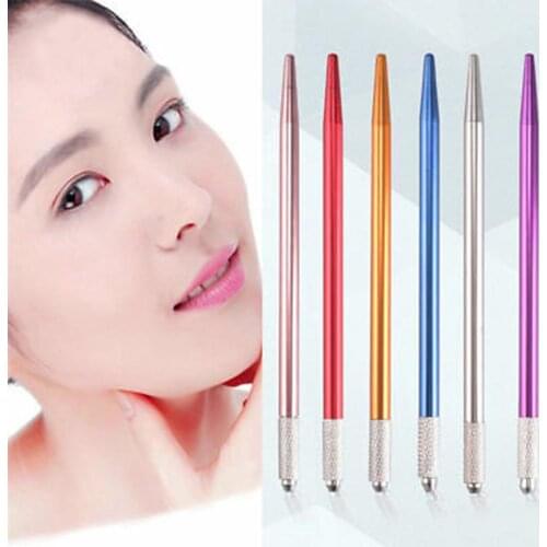 Classic Manual Eyebrow Tattoo Pen Fog Eyebrow Lip Line Long Lasting Professional Fine Sketch Eye Brow Pencil Beauty Makeup Tool