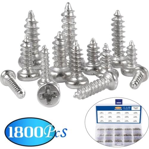 Carbon steel screw kit, Electronic Repair Screw, Accessories For laptop Phillips M1 M1.2 M1.4 M1.7 1800 Pcs/lot