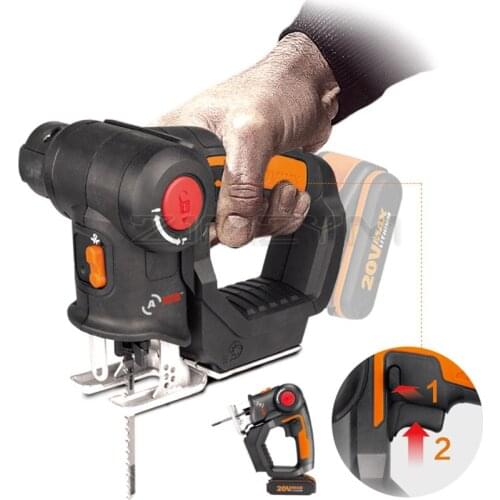 WX550 Lithium Electric Saw Household Multifunctional Chainsaw Portable Cut Reciprocating Saw Woodworking Cutting Power Tools 20V