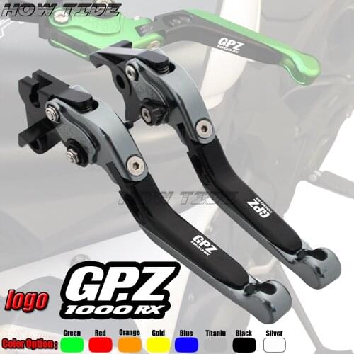 Logo(GPZ1000RX) For Kawasaki GPZ 1000RX GPZ1000RX 1995-1998 CNC Adjustable Folding Extendable Motorcycle Brake Clutch Levers