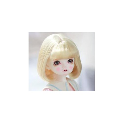 New 1/3 22-24cm Handsome Sunflower gold Pear Flower Short hair BJD SD DD Doll Wig