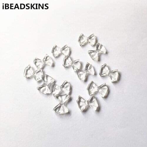 New arrival! 19x14mm 690pcs Clear acrylic Bows shape Beads for Necklace,Earrings parts,hand Made Jewelry DIY