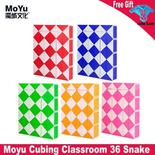 Moyu Cubing Classroom 36 Segments Magic Cube Snake Diy Elastic For Kids Party Colorful Educational Toys speed cube