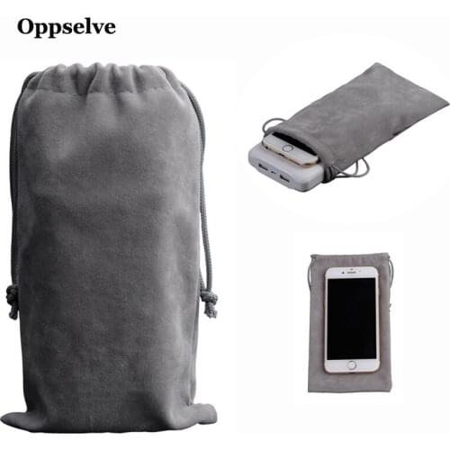 Velvet Protection Bag for USB Charger Power Bank Portable Case 180X130Mm Phone Storage Box Waterproof Mobilephone Storage Bag