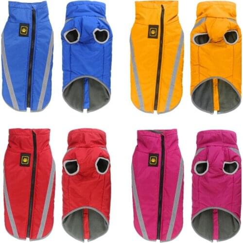 Autumn And Winter New Dog Clothes Waterproof Dog Jacket Reflective Warm Dog Outdoor Emergency Dog Supplies Dog Clothes