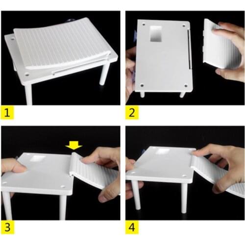 Plastic Turtle Basking Platform Reptile Ramp Ladder Climb Resting Terrace with 2PCS Suction Cups for frogs 85AC