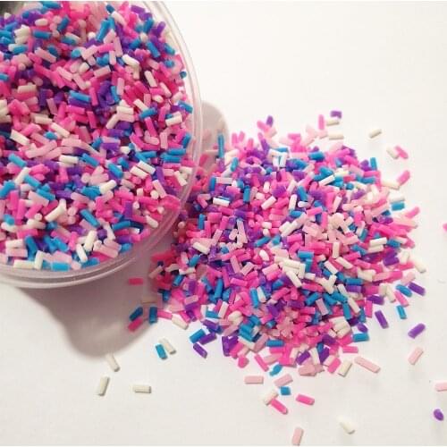 20g DIY Polymer Clay Fake Candy Sweets Sugar Sprinkle Decorations for Fake Cake Dessert Simulation Food Dollhouse