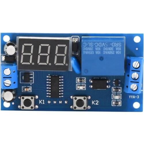 Cycle Delay Relay YYA-3 Cycle Delay Timer Relay Adjustable Time Control Switch Timer Relay Nodule LED Display DC 5V