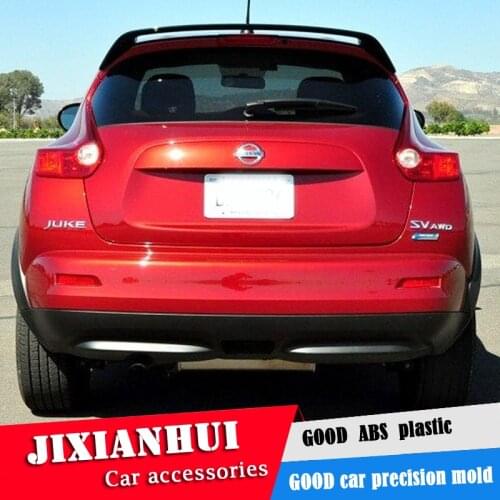 For JUKE Spoiler 2012-2015 Nissan Juke Spoiler Hatchback ABS plastic Material Car Rear Wing Color Rear Spoiler
