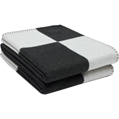 Super Soft Plaid Cashmere Blanket,Luxury Plush Shawl Scarf, Winter Warm Decorative Throw Blanket, For Bed Couch Sofa