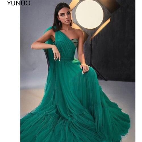 Женские вечерние платья на одно плечо YuNuo China At AliExpress