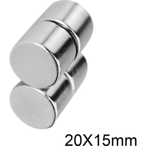 1/2/5/10pcs 20x15 mm Strong Permanent Magnet 20mmx15mm Bulk Round Magnets 20x15mm Neodymium Disc Magnet sheet 20*15 mm